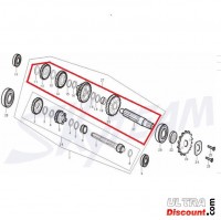 Arbre auxilliaire pour moteur 50-125cc pour Trex Skyteam Bilder 1 Arbre auxilliaire pour moteur 50-125cc pour Trex Skyteam Bilder 1