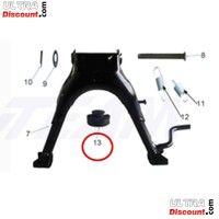 Caoutchouc centrale de béquille pour Dax Skymax Skyteam Bilder 1