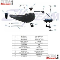 Réservoir d'Essence 5,5L pour Skymax Skyteam 50-125cc Euro4 Bilder 1