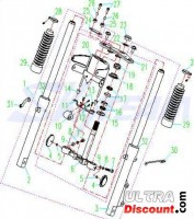 Silent bloc support de phare pour Skyteam Cobra Bilder 1
