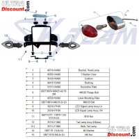 Support de phare Skymax 50cc à 125cc (Noir) Bilder 1