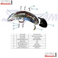 Garde boue Avant CHROME pour Skyteam Dax Skymax Bilder 1 Garde boue Avant CHROME pour Skyteam Dax Skymax Bilder 1