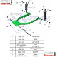 Entretoise 30mm de bras oscillant pour Dax 50cc à 125cc Bilder 2