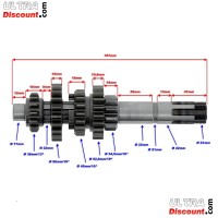 Arbre Primaire de Boite de Vitesse pour Quads Shineray 300STE Bilder 1 Arbre Primaire de Boite de Vitesse pour Quads Shineray 300STE Bilder 1