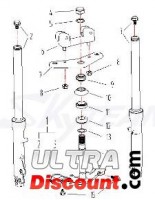 Écrou supérieur de fourche pour E-mini Skyteam Bilder 1