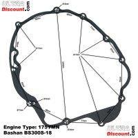 Joint de Carter d'Embiellage pour Quads Bashan BS300S-18 (Moteur 175YMN) Bilder 1