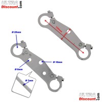 Paire de Té de Fourche Tuning pour Pocket cross (Ø25) Bilder 1