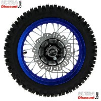 Roue Arrière Complète 12'' Bleue avec Crampons 12mm pour Dirt Bike AGB27 Bilder 1
