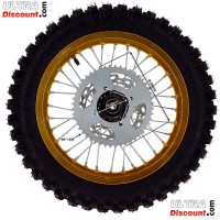Roue Arrière Complète 14'' Or pour Dirt Bike AGB30 Bilder 2 Roue Arrière Complète 14'' Or pour Dirt Bike AGB30 Bilder 2