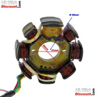 Stator pour Scooter Chinois 50cc 4temps (5 fils) Bilder 1