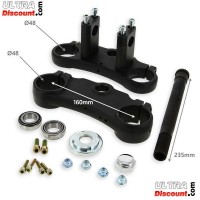 Té de fourche complet 48x48x160 pour dirt bike - NOIR Bilder 1 Té de fourche complet 48x48x160 pour dirt bike - NOIR Bilder 1