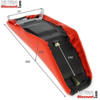 Selle Rouge Noir Dirt Bike AGB29 AGB30 Bilder 1