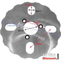Disque de frein arrière pour Quad Shineray 250ST-9E Bilder 1