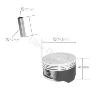 Kit piston pour Quad Bashan 300cc (BS300S-18) Bilder 1