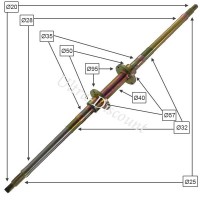 Arbre de transmission Quad Shineray 250cc ST-9E - STIXE Bilder 1 Arbre de transmission Quad Shineray 250cc ST-9E - STIXE Bilder 1