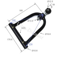 Bras de suspension supèrieur droit quad Bashan 200cc (BS200S-3) Bilder 1 Bras de suspension supèrieur droit quad Bashan 200cc (BS200S-3) Bilder 1