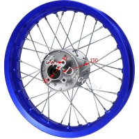 Jante arrière 12'' Bleu pour dirt bike (Type 1) Bilder 2