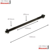Axe de roue Avant + écrous pas américain pour pocket (190 mm) type2 Bilder 1 Axe de roue Avant + écrous pas américain pour pocket (190 mm) type2 Bilder 1