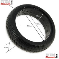 Pneu plein Airless 6.5 pour Trottinette électrique 165 x 45 Bilder 1