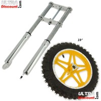 Fourche Pocket bike cross rouge Bilder 3