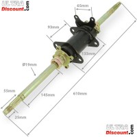 Train Arrière complet Ø19 pour Quad 110cc Bigfoot Bilder 1