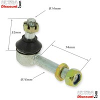 Rotule de suspension supèrieure Ø14 pour Quad 200cc Bilder 1