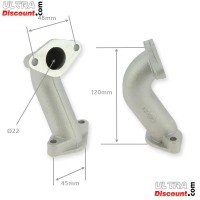 Pipe d'Admission pour Dirt Bike 22mm (type2) Bilder 1