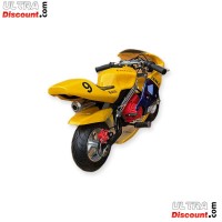 Pocket Bike 49cc Haute Qualité Jaune et Bleu Bilder 1