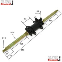 Train Arrière complet Ø24 pour Quad 110cc Bigfoot (650mm) Bilder 1 Train Arrière complet Ø24 pour Quad 110cc Bigfoot (650mm) Bilder 1