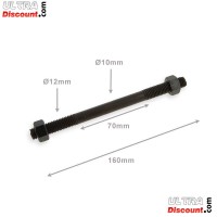 Axe de Roue 12mm x 160mm pour Dirt Bike Bilder 1