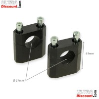 Té de fourche complet 45x48x160 pour dirt bike (type 2) - NOIR Bilder 1 Té de fourche complet 45x48x160 pour dirt bike (type 2) - NOIR Bilder 1