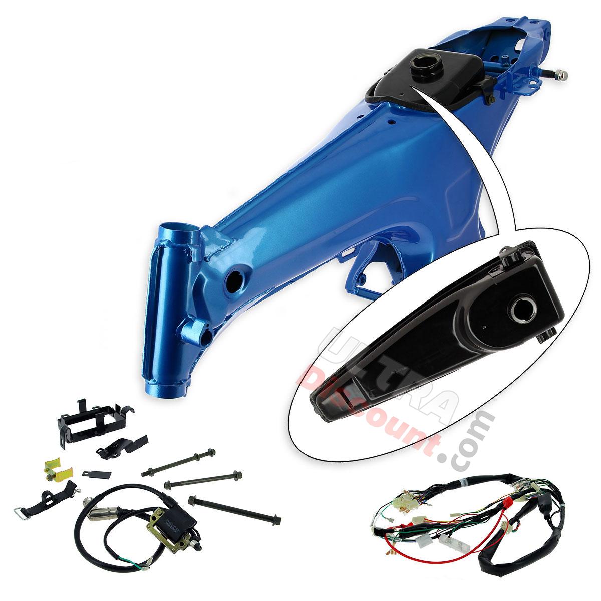 Kit de Transformation de Cadre 2,4L en 5,5L pour Dax (BLEU), Pièces Dax Skymax Kit de Transformation de Cadre 2,4L en 5,5L pour Dax (BLEU), Pièces Dax Skymax