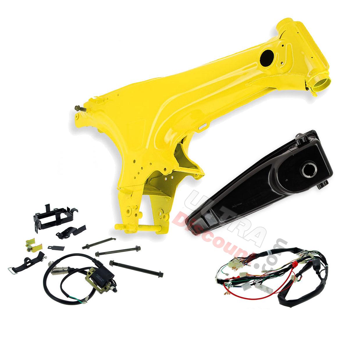 Kit de Transformation de Cadre 2,4L en 5,5L pour Dax (JAUNE), Pièces Dax Skymax