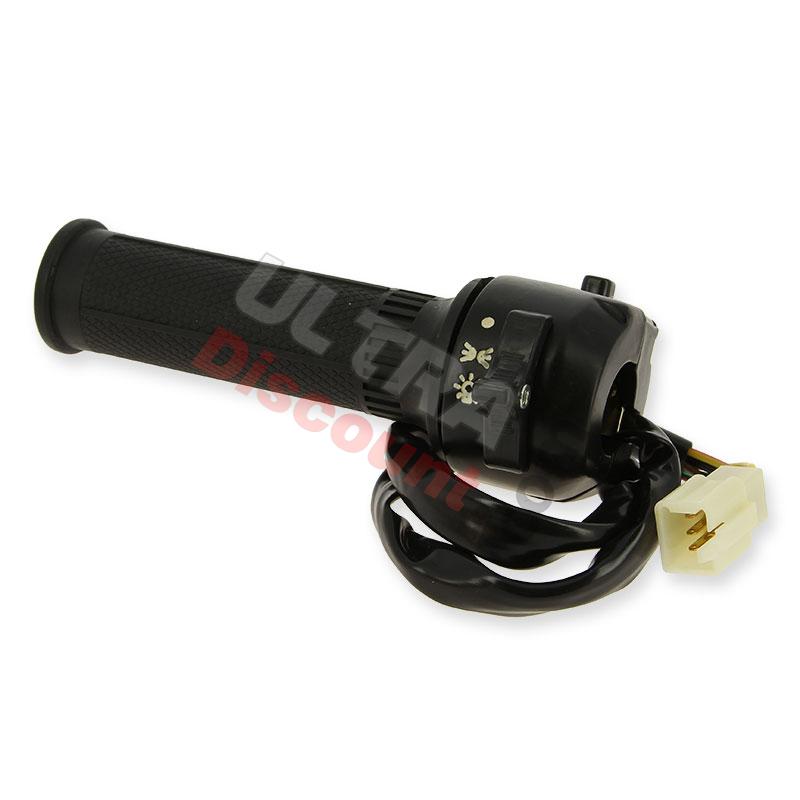 Commodo droit pour Bubbly 50cc à 125cc (Avant 10-2015) - Noir, Pièces Bubbly Skyteam