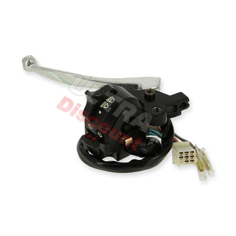 Commodo gauche pour Skyteam Skymini 50-125cc avec lampe LED, Pièces Monkey - Gorilla Commodo gauche pour Skyteam Skymini 50-125cc avec lampe LED, Pièces Monkey - Gorilla