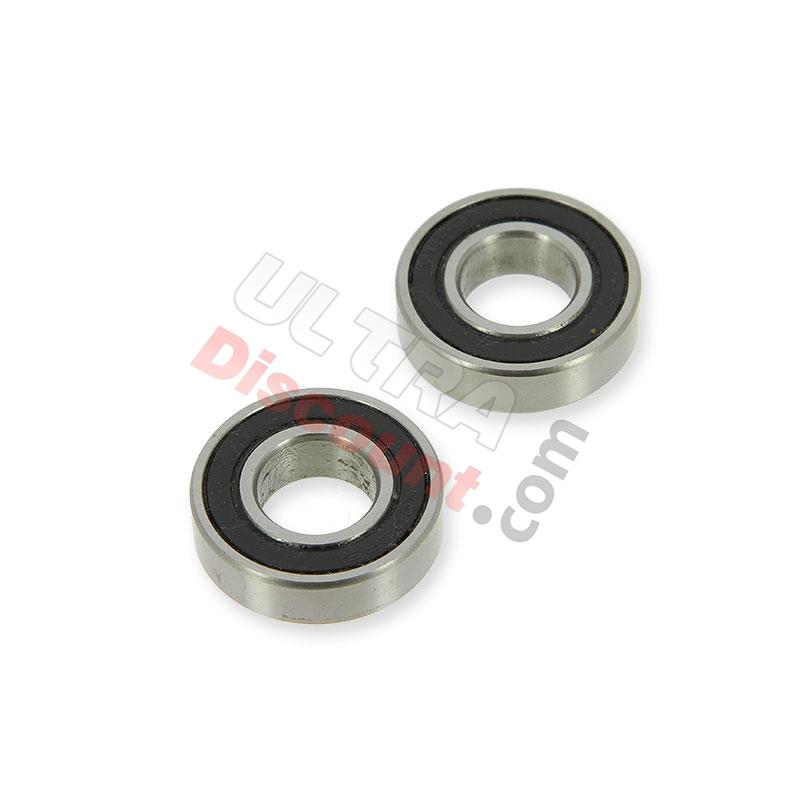 Lot de 2 roulements roue Avant pour Go-Kart (6002RS), Pièces SpeedKart GoKart
