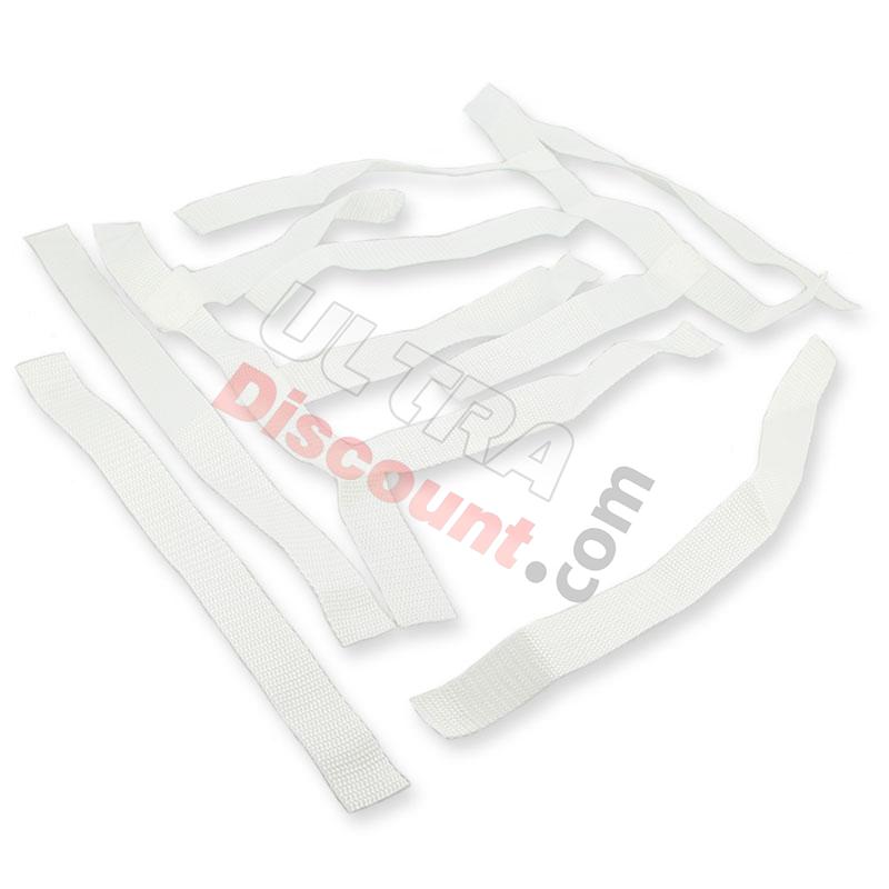 Paire de Filets de Marche Pieds blancs pour Bashan BS250AS-43, Bashan 250cc BS250AS-43