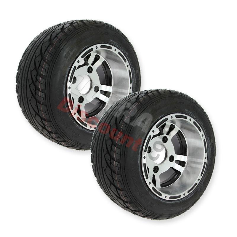 Lot de 2 Roues arrière Complètes en Alu pour Shineray 250 STXE, Pièces Shineray 250 STXE