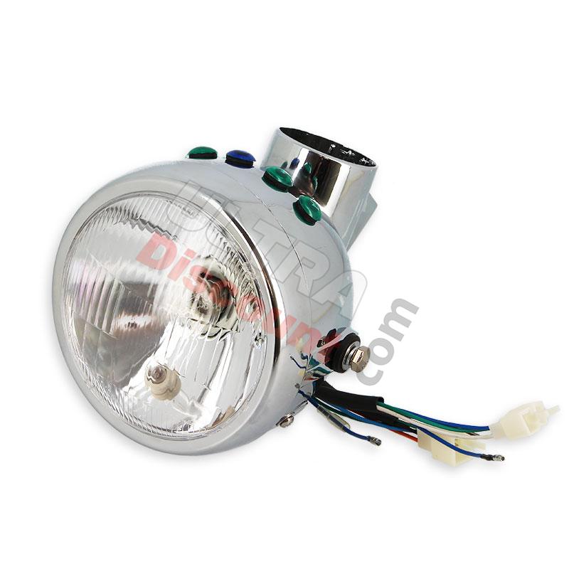 Phare avant complet chromé pour Skymini Skybongo, Pièces Skymini Monkey - Gorilla