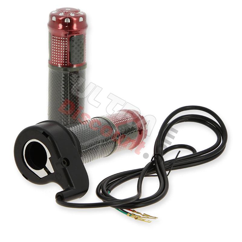 Kit poignées d'accélérateur Rouge électrique quad bigfoot, Pièces Quad électrique CRZ Kit poignées d'accélérateur Rouge électrique quad bigfoot, Pièces Quad électrique CRZ