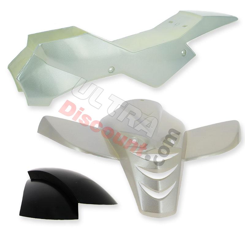 Carénage gris métal pour Pocket Quad Type2, Pieces pocket quad Carénage gris métal pour Pocket Quad Type2, Pieces pocket quad