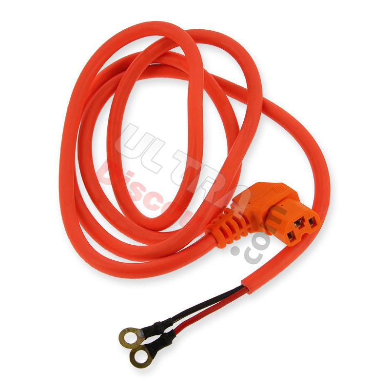 Cable d'alimentation baterie (130cm) pour Citycoco Shopper - Orange fluo, pièces citycoco shopper M1P Cable d'alimentation baterie (130cm) pour Citycoco Shopper - Orange fluo, pièces citycoco shopper M1P