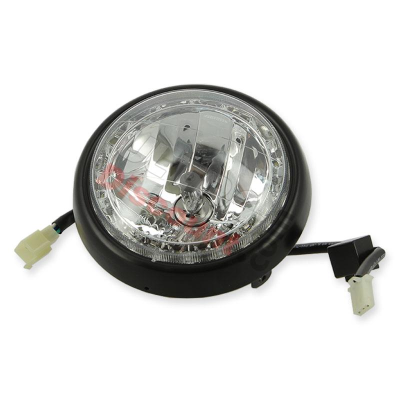 Phare avant LED Noir pour Dax Skyteam Skymax 50-125cc Euro4, Pièces Dax Skymax Phare avant LED Noir pour Dax Skyteam Skymax 50-125cc Euro4, Pièces Dax Skymax