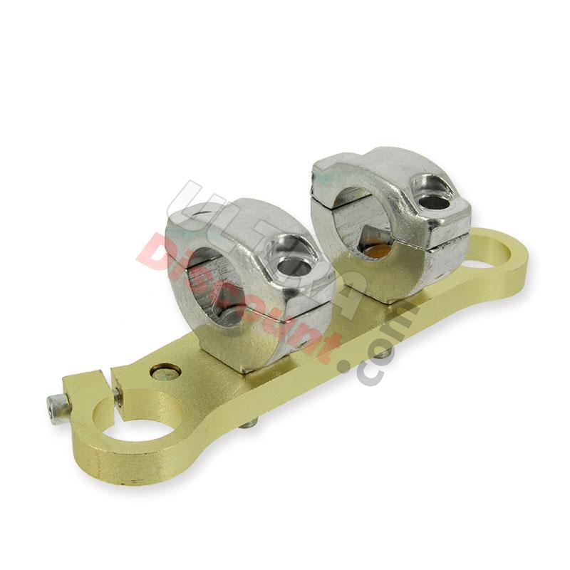 Té de fourche supérieur avec support de guidon pour pocket bike, Pièces Pocket Bike