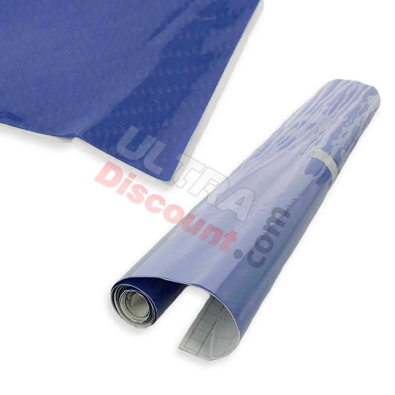 Rouleau autocollant de covering imitation carbone pour de Pocket ATV (Bleu), Pieces pocket quad Rouleau autocollant de covering imitation carbone pour de Pocket ATV (Bleu), Pieces pocket quad