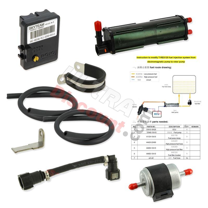 Kit Conversion pompe à rotor pour Skyteam TRex 125cc avant 09-2018, Pièces Trex Skyteam