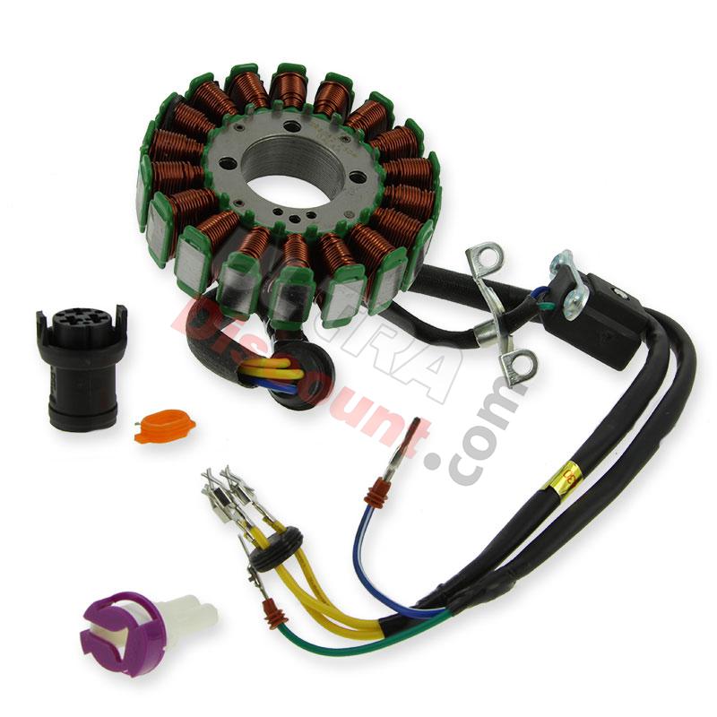 Stator d'allumage pour quad Shineray 250cc ST-9E (type2), Pièces Shineray 250 STIXE ST9E Stator d'allumage pour quad Shineray 250cc ST-9E (type2), Pièces Shineray 250 STIXE ST9E