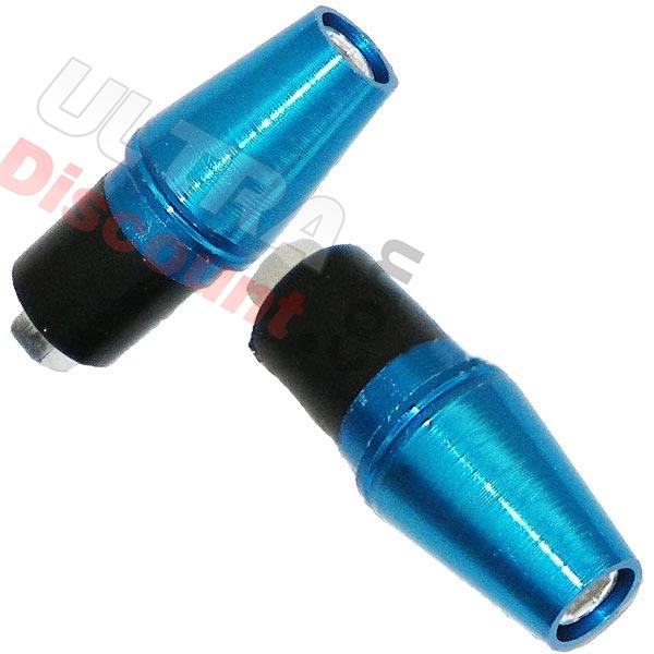 Embout de guidon Tuning Bleu (type5), Pièces Shineray 250 STIXE ST9E Embout de guidon Tuning Bleu (type5), Pièces Shineray 250 STIXE ST9E