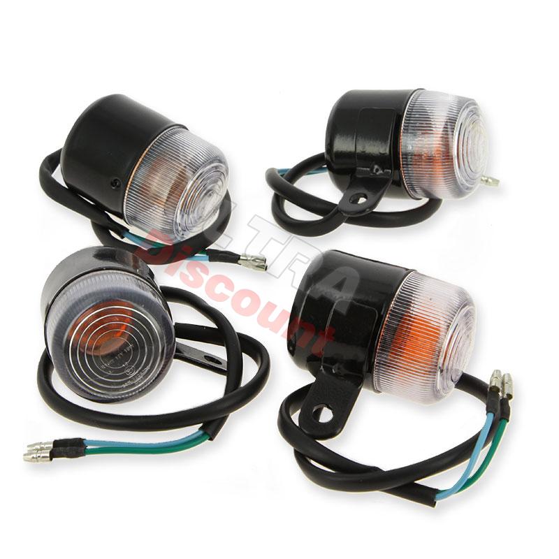 4 x Clignotant Avant - Arrière Bubbly 50cc et 125cc (noir), Pièces Bubbly Skyteam 4 x Clignotant Avant - Arrière Bubbly 50cc et 125cc (noir), Pièces Bubbly Skyteam