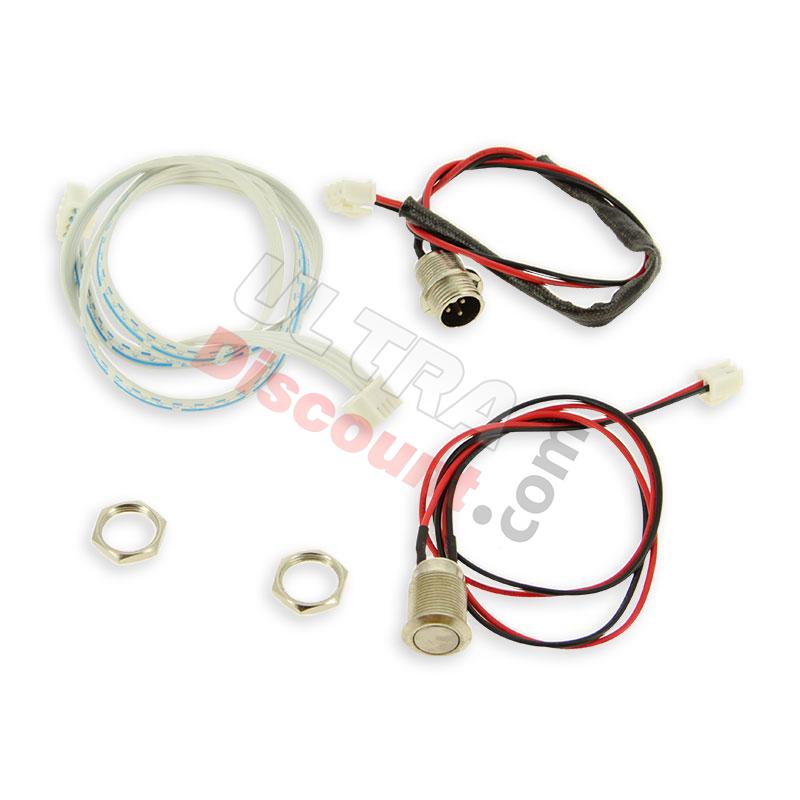 prise XLR et bouton start pour Overboard, pièces hoverboard